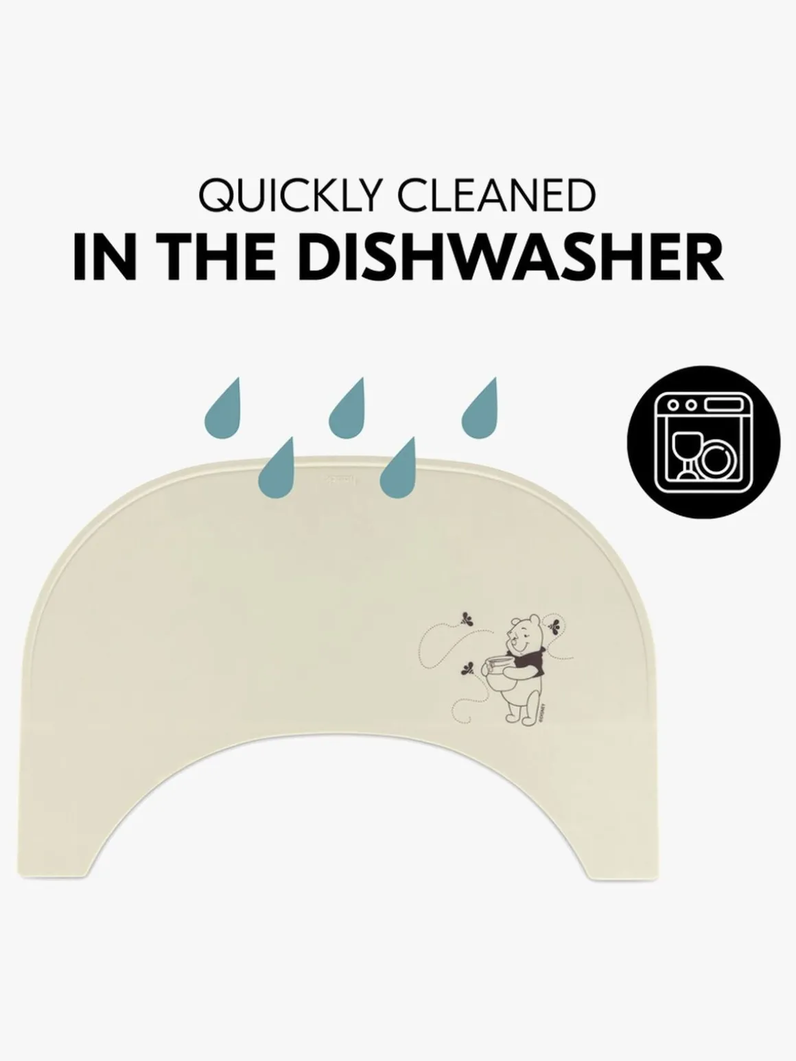 Hauck Dækkeserviet til Højstolsbakke, Pooh Dusty Beige