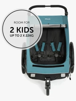 Hauck Dryk Duo Cykelanhænger, Ocean Green