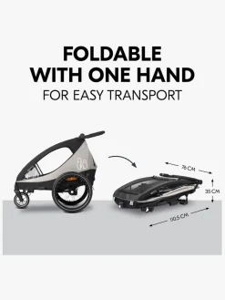 Hauck Dryk Duo Plus Cykelanhænger, Black