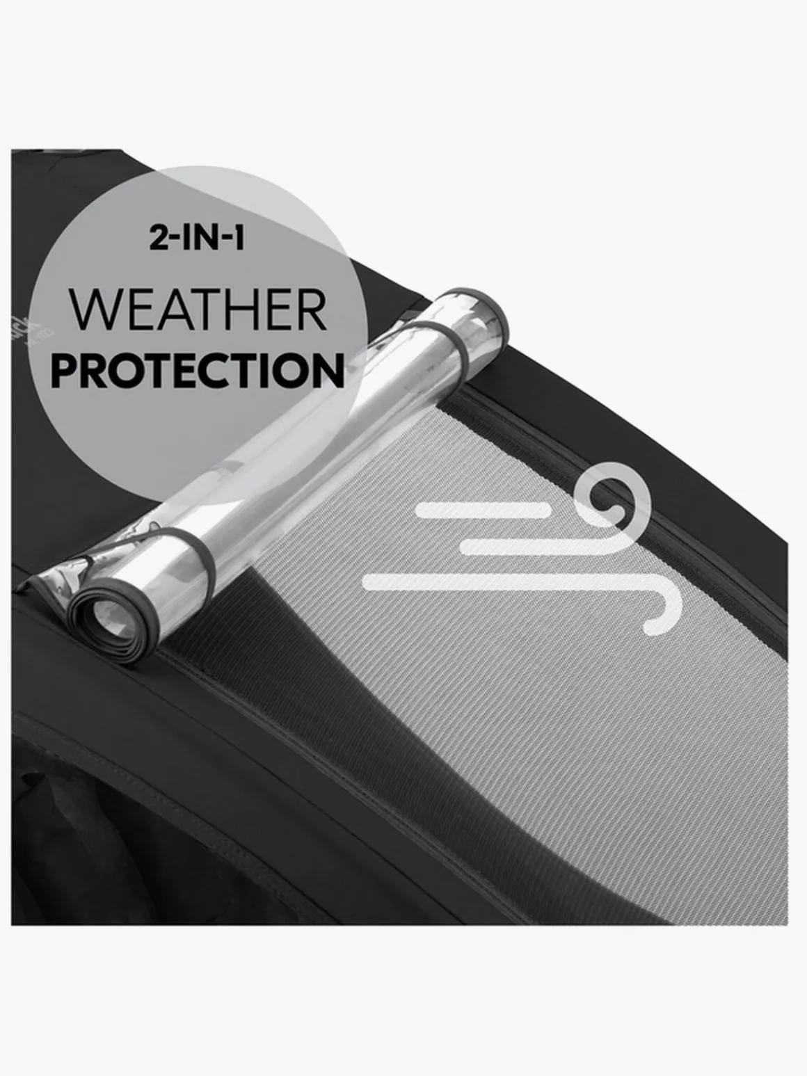 Hauck Dryk Duo Plus Cykelanhænger, Black