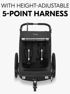 Hauck Dryk Duo Plus Cykelanhænger, Black