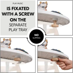 Hauck Play Music Aktivitetslegetøj til Legebakke, Zebra