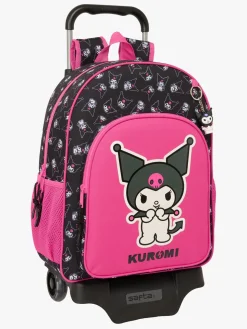 Hello Kitty Kuromi Trolley Kuffert 21L, Lyserød/sort