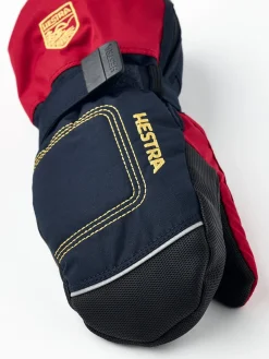 Hestra Baby Zip Long Vanter, Dark navy/Red