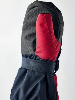 Hestra Baby Zip Long Vanter, Dark navy/Red