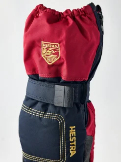 Hestra Baby Zip Long Vanter, Dark navy/Red