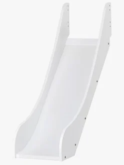 Hoppekids ECO Dream Halvhøj Seng med Rutsjebane og Stige 70x170, Hvid