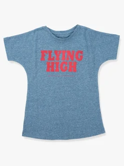 How to kiss a frog T-shirt Flying, Blå