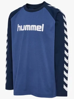 Hummel Boys  Langærmet T-shirt, True Navy
