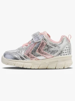 Hummel Crosslite Glitter Infant Sneakers, Silver