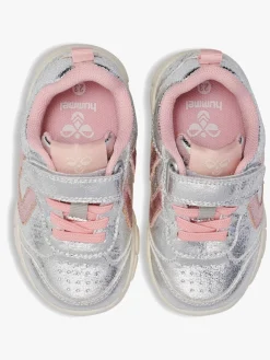 Hummel Crosslite Glitter Infant Sneakers, Silver