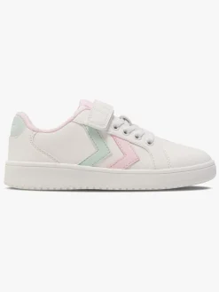 Hummel Derby Court Jr Sneakers, White/Pink