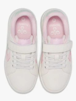 Hummel Derby Court Jr Sneakers, White/Pink