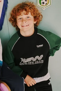 Hummel Oversized Crew Trøje, Dark Green