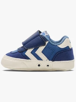 Hummel Stadil Low Crib Infant Sneakers, Blue Horizon