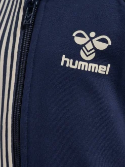 Hummel Stripy Full-Zip Trøje, Black Iris