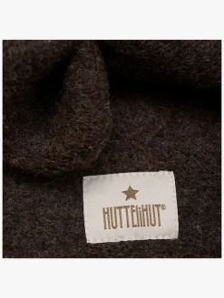 Huttelihut Elefanthue i Uld, Dark Brown Melange