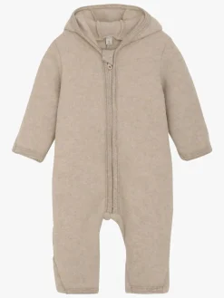 Huttelihut Ulddragt med Ører, Camel Melange