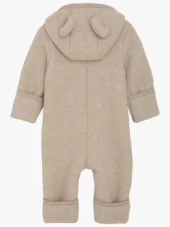 Huttelihut Ulddragt med Ører, Camel Melange