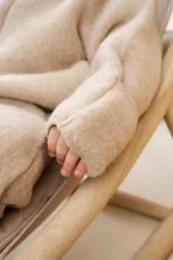 Huttelihut Ulddragt med Ører, Camel Melange