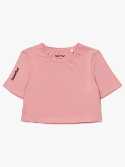 Hyperfied Crop Logo Top, Blush