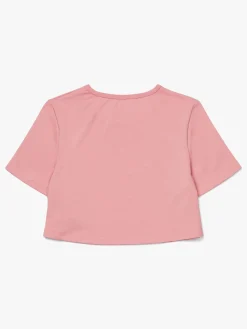 Hyperfied Crop Logo Top, Blush