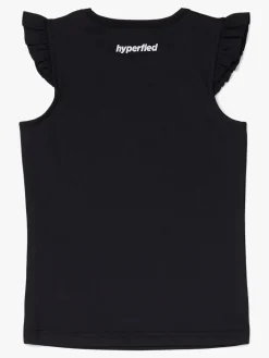 Hyperfied Frill Tank Top, Anthracite