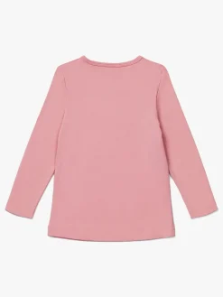 Hyperfied Long Sleeve Logo Top, Blush