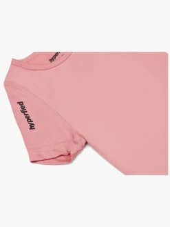 Hyperfied Short Sleeve Logo Top, Blush