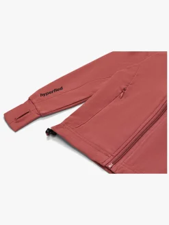 Hyperfied Zipped Running Jacket, Withered Rose