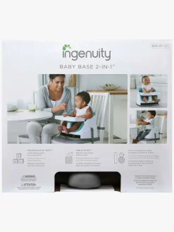 Ingenuity Baby Base 2-in-1 Sæde, Grey