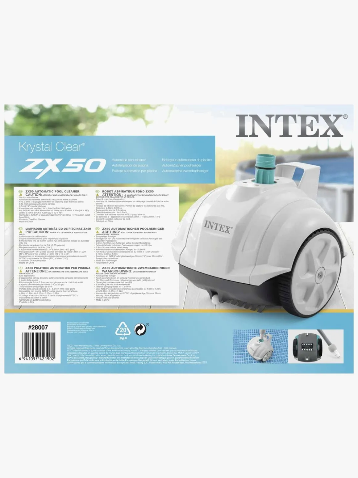 Intex Zx50 Automatisk Poolrenser