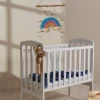 JLY ALICE Tremmeseng med BabyDan Madras Comfort 40x84, Hvid