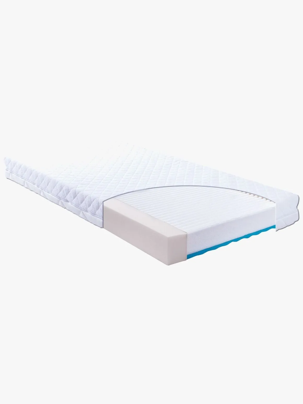 JLY ALMA Heaven Tremmeseng med Babymatex Madras Carpathia 60x120, Hvid