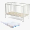 JLY MAJA Dream Basic Tremmeseng med BabyMatex Carpathia Madras 60x120 cm, Hvid