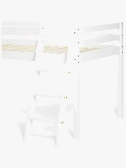 JLY TYRA Juniorseng med Rutsjebane & Madras 90x190, Hvid