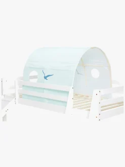 JLY TYRA Juniorseng med Rutsjebane & Madras 90x190, Hvid