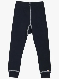 Joha Leggings Uld/Silke, Marineblå