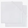 Jollein Formsyet Lagen 2-pak Bomuld 40 x 80 cm, Hvid