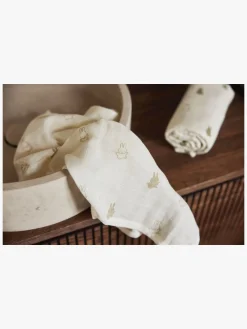 Jollein Happy Miffy Tæppe/ Stofble i Musselin 3-pak, Nougat