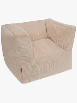 Jollein Sækkestol Kraftig Fløjl, Natural