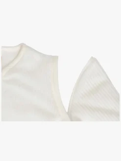 Jollein Sovepose med Aftagelig Ærmer Rundt 70 cm, Rib Ivory