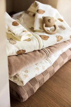 Jollein Sovepose med Aftagelig Ærmer Rundt 60 cm, Velvet Milk Coffee