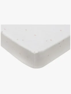 Jollein Stræklagen Twinkling 70/75x140/150, Off white/Wild Rose