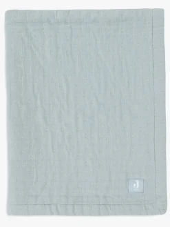 Jollein Tæppe Jaquar Muslin, Sea Green