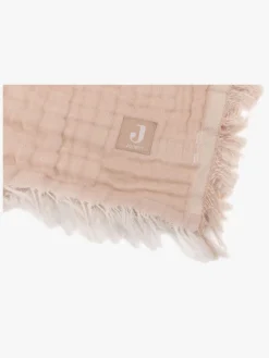 Jollein Tæppe/ Stofble i Musselin Fringe, Moonstone/Ivory