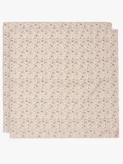 Jollein Tæppe/ Stofble i Musselin 115x115 cm 2-pak, Flower Fairies
