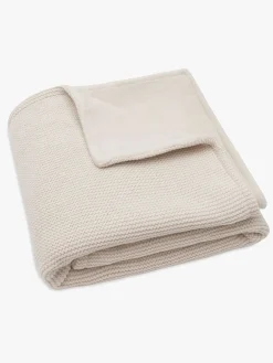 Jollein Tæppe 75x100 cm Basic Knit/Velvet, Oatmeal