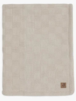 Jollein Tæppe 75x100 cm Box Knit/Velvet, Warm Sand