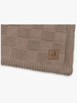 Jollein Tæppe 75x100 cm Box Knit/Velvet, Milky Coffee